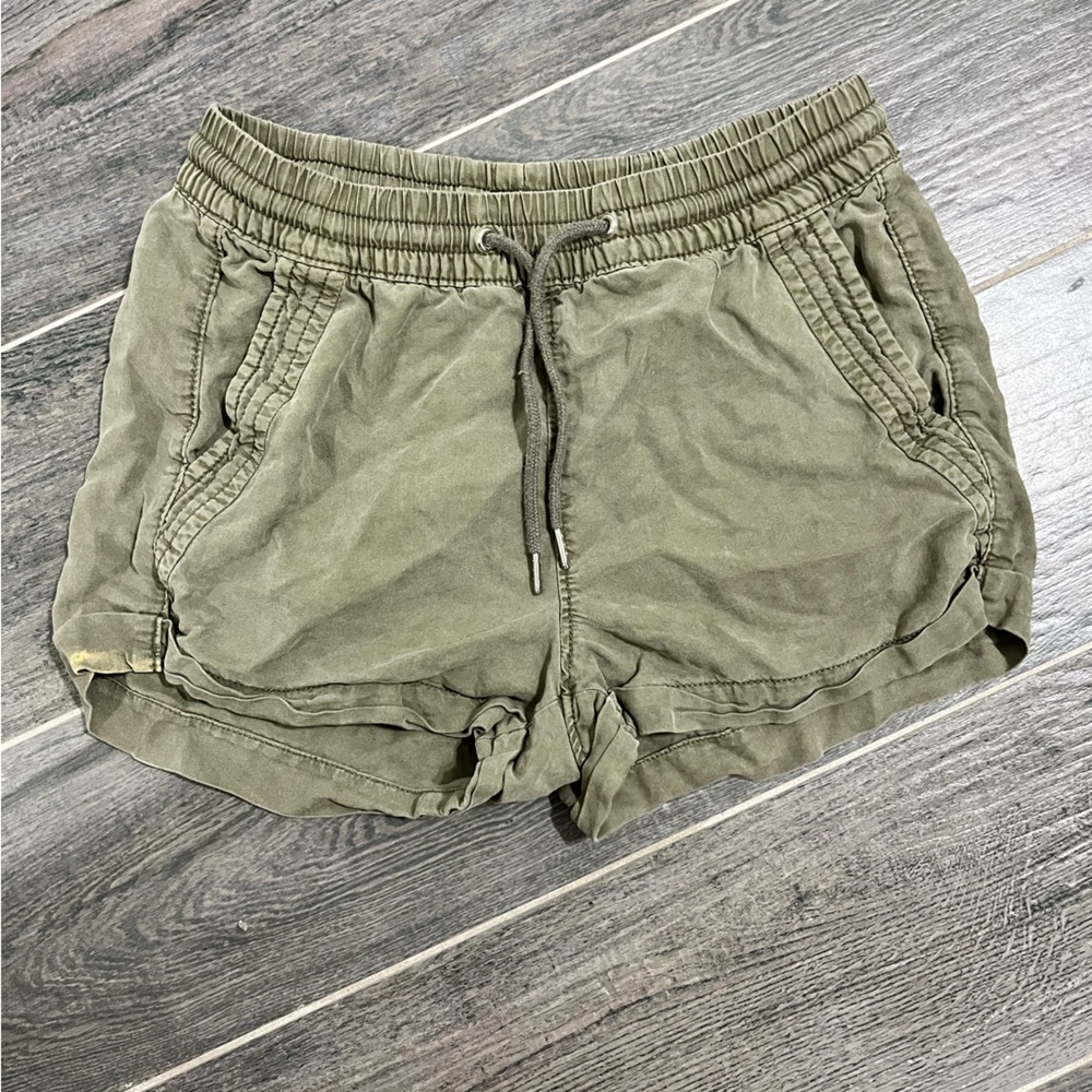 Olive green shorts